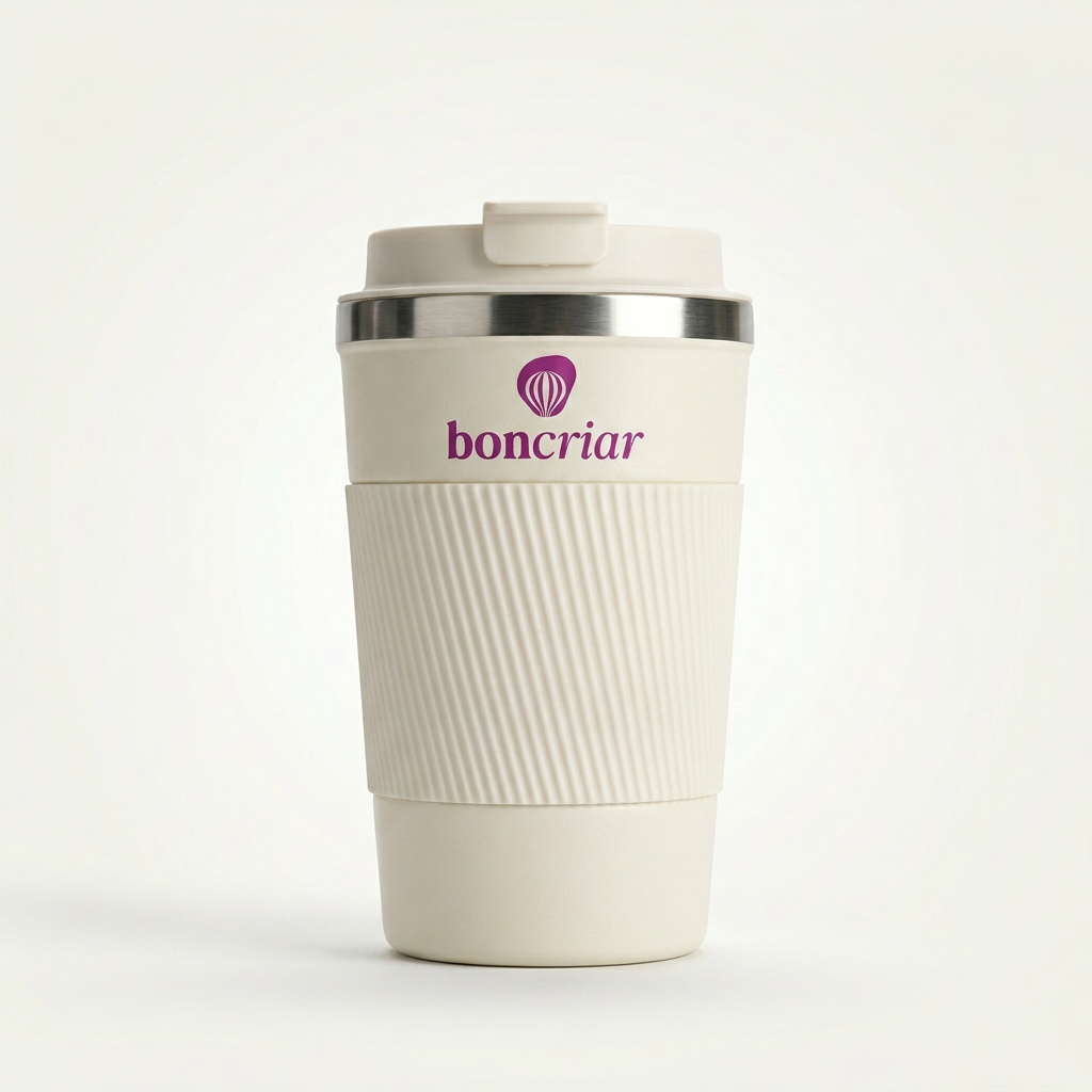 Copo de café com cinta de silicone