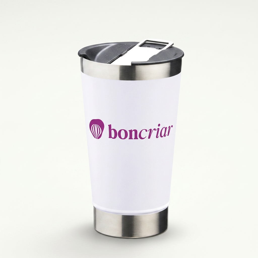 Copo de chopp com abridor